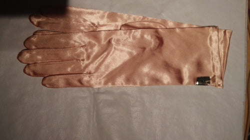 Golden Elasticized Gloves 6 1/2 Size 22cm Length Pair 5