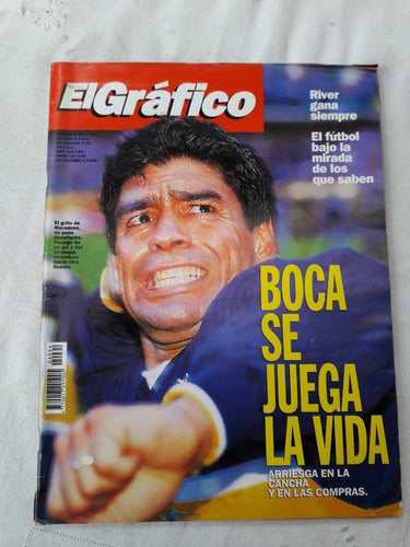 El Grafico Nº 4064 Año 1997 Poster Maradona - River Gana 0