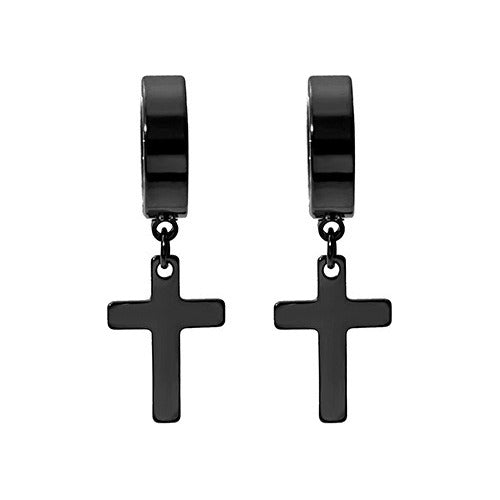 Rickts Stainless Steel Cruz Pressure Earrings for Men and Women 6