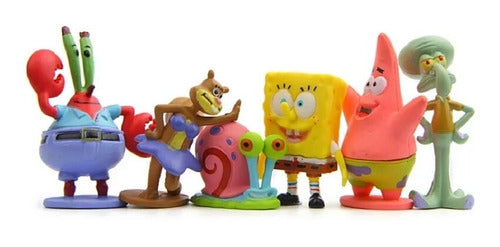 Bob Esponja Set Mini Figuras Personaje Tv Muñecos 2