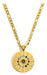 Eve Grigera Collar Medallon Astral Signos Zodiaco Bañado En Oro De 18 0