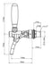 Canilla Doble Accion Cerveza Talos + Conector G Talos 3