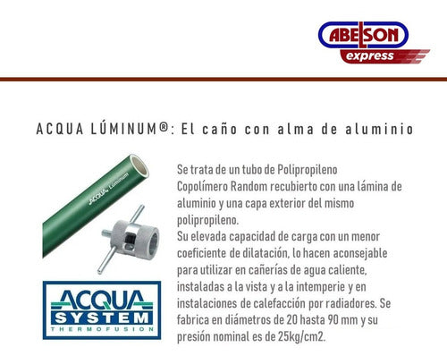 Acqua System Caño Termofusión Aluminio 20 1