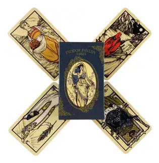 Fyodor Pavlov Tarot Reimpresión Facsímil 10x6cm 1