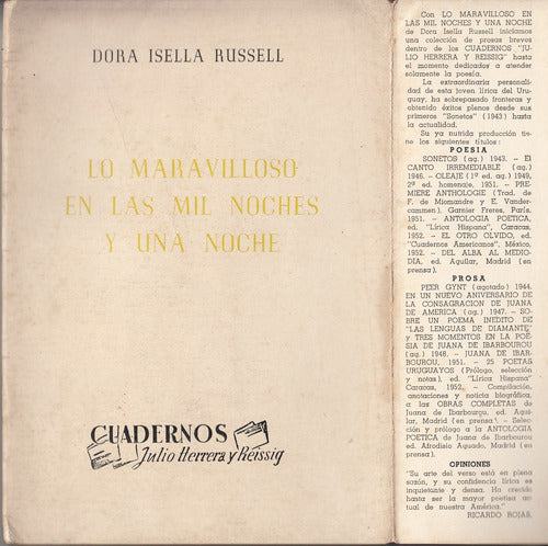 1953 Dora Isella Russell Dedicado Maravilloso En 1001 Noches 0