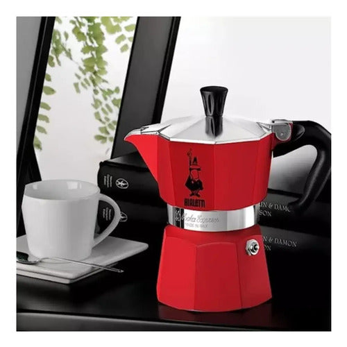 Bialetti Italian Moka Red 3 Cups Febo 2