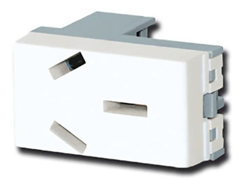Pack of 10 Jeluz Verona White 20A Outlet Module 20059 0