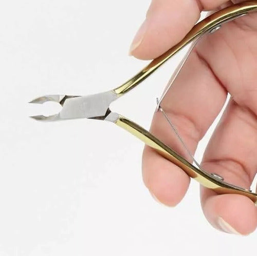 City Girls Professional Golden Stainless Steel Cuticle Nipper 4