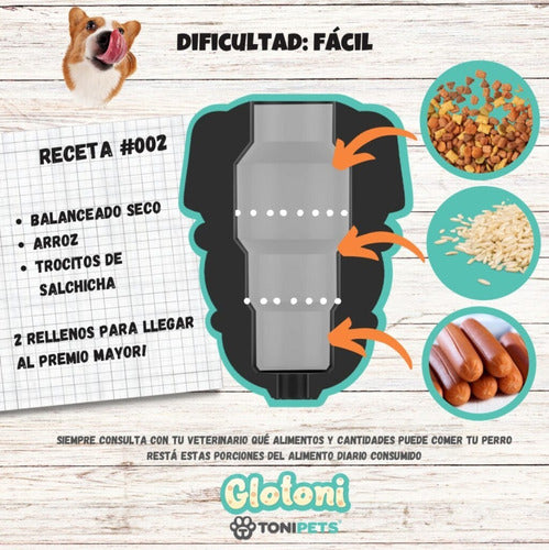 Juguete Rellenable Para Perro Glotoni / Tamaño Xl 2