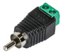 High Tec Electronica Conector Ficha RCA Macho A Bornera Led CCTV Plug X 20U 0