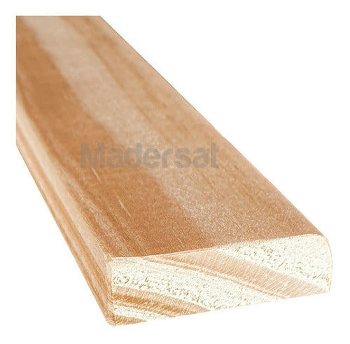 Madersat 1cm x 3cm x 2.10m Premium Knotless Pine Slat Pack 1