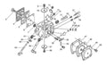 Echo Complete Carburetor Motosierra CS-6702 Original 0