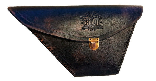Handmade Leather Saddlebag Pouch Zanella Ceccato 150 Coffee 0