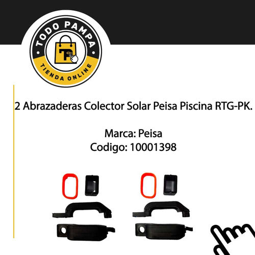 Solar Pool Collector Clamp Set RTG PK X2 10001398 1
