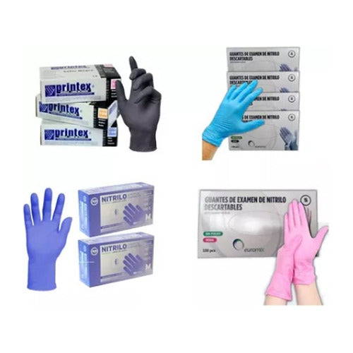 Black Nitrile Gloves x500 Units Size L M S XS and XL 84