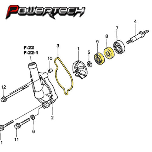 Kit Retenes Y Junta Oring Bomba De Agua Crf 450 2002 - 2008 4