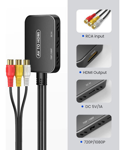 Convertidor Rca A Hdmi 1