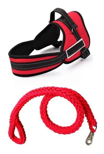 PET DOG Reflective Dog Harness Size S + Reinforced Leash 0