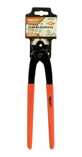 Hicen 10'' Orange Handle Tongs 0