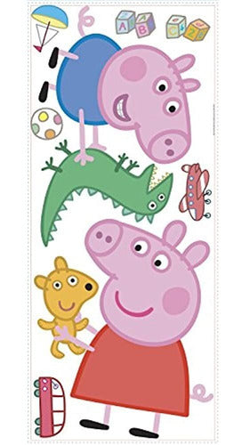 RoomMates RMK3185GM Peppa The Pig George Playtime Peel And Stick 0