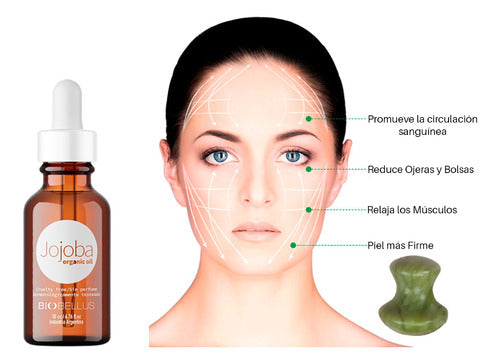 Hongo Gua Sha+ Aceite Jojoba Antiarrugas Lineas De Expresión 1