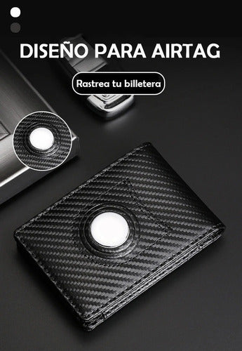 TechIQ Carbon Fiber Wallet and Cardholder for AirTag RFID 5