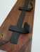 Rustic Wooden and Iron Coat Rack with 5 Hooks 2