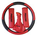 Sporty Steering Wheel Cover + Seat Belt Cover + Gear Shift Knob Combo for Honda Civic 1