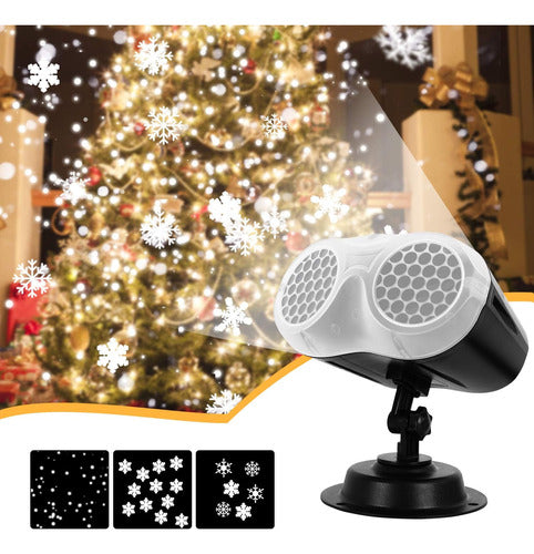 Unifun Proyector Navidad Luces Copo Nieve Dinámicas Impermeable 1