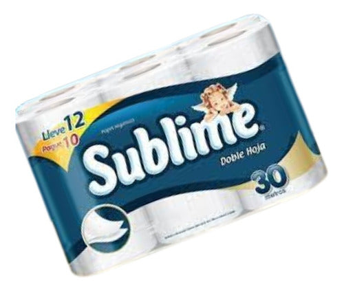 Sublime Toilet Paper 12 Rolls 30 Mts. Pack of 4 0