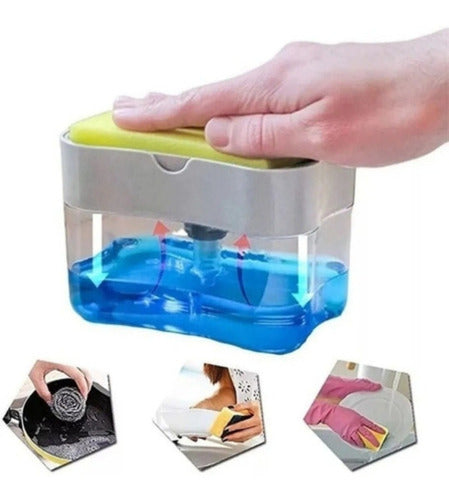 TODOSILICONA 2-in-1 Detergent Dispenser with Sponge Holder 3