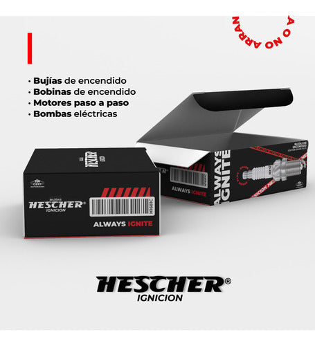 Hescher Kit X4 Pre-Heating Plugs HC-332 for Peugeot Boxer 2.8 TD 6