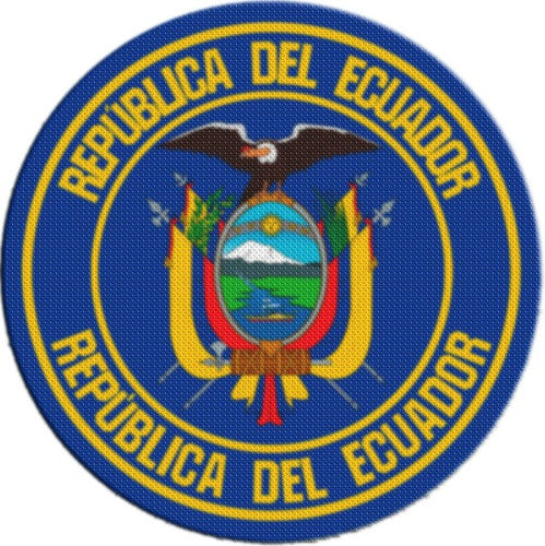 Parche Escudo Circular Ecuador M02 0