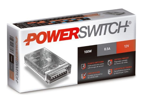 Fuente Transformador Ip20 Switch 100w 8.5a 12v ... 0