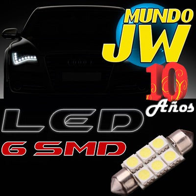 LED 6 SMD Tubular Lamp with 6 SMD LEDs Glove Box Interior Light 1