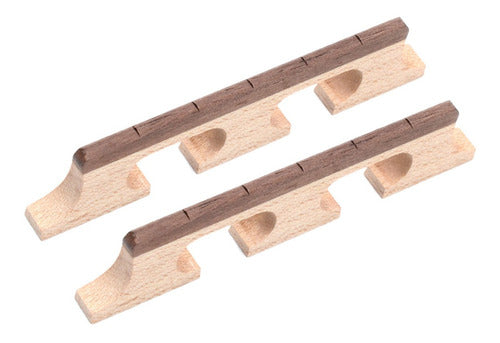 2 Peças 5 Cordas Banjo Rosewood Ponte Para Banjo Peças De 5