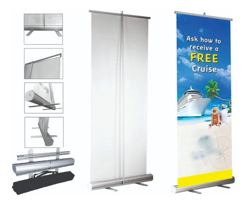 CMYK Gigantografias Roll Up 120 X 200 - Rollup Banner with Printed Canvas 0