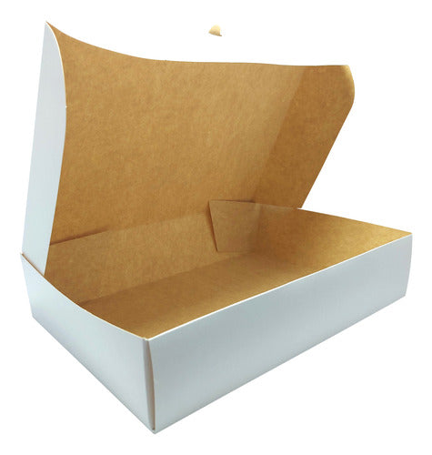 Donut Box Don1 X 10 Units White Wood Packaging 2