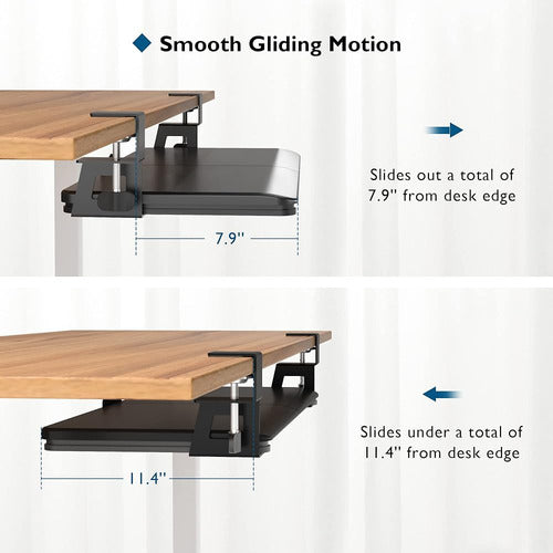 Bandeja De Teclado Bontec Debajo Del Escritorio, Bandeja Ext 2