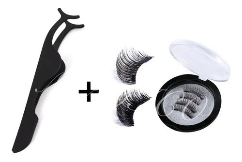 M&Q Regaloss Magnetic Fake Eyelashes with Triple Magnet + Applicator Tweezers 1