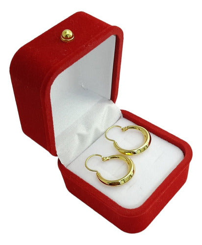 Ariadne Gold Plated 18k Creole Hoop Earrings 1