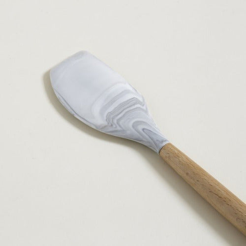 Marble Design Spatula with Bamboo Handle for Baking 2