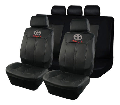 Cardinal Black Leatherette Seat Cover Embroidered Gift 0