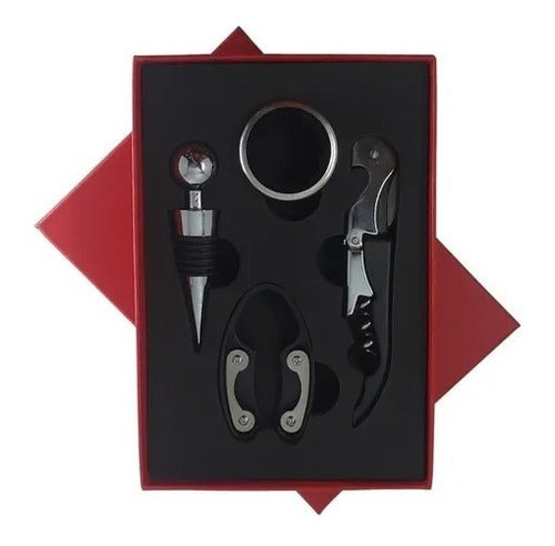 CR Wine Accessory Set 4 Pieces Corporate Gift in Box 0