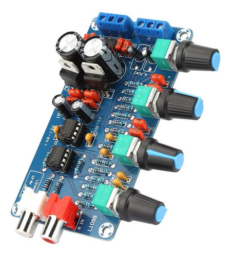 HobbyTronica Modulo Preamplificador Ne5532 Tonos Estereo 12+12 Ac 0