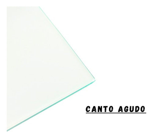 Vidro Comum 4mm Lapidado 80x60cm Proteção Para Moveis 1