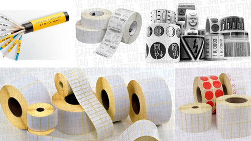 GRAFICA...SAFETAG 1000 Autoadhesive Labels Roll OPP White 25x12mm 2