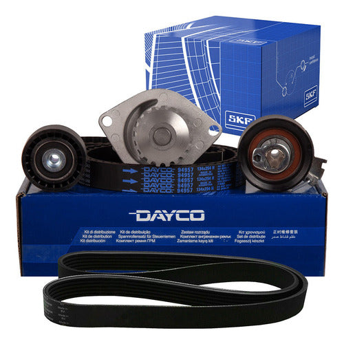 Dayco Distribution Kit + Water Pump + Poly-V Belt for Citroen C4 1.6 16v 2013 0