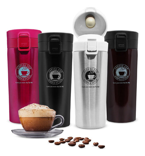 Double-Layer Stainless Steel Thermal Coffee Mug 500ml 0