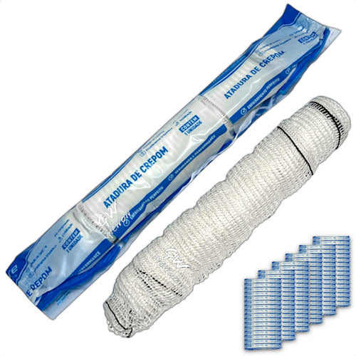 Atadura De Crepom 15cm X 1,80m 13 Fios Kit 132 Rolos Atacado 0